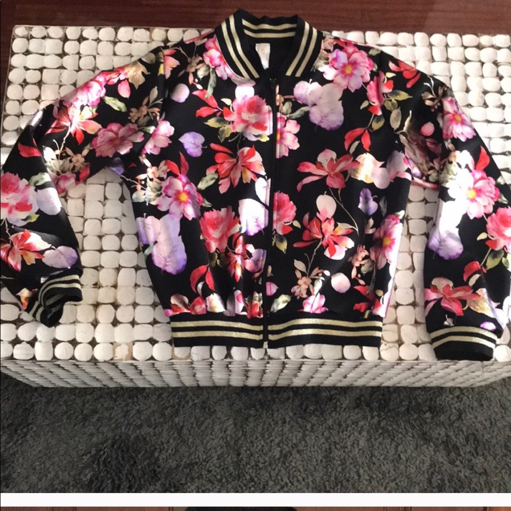 Metallic flower jacket